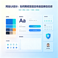吴江建站-网站UI设计：如何用视觉语言传递品牌信任感